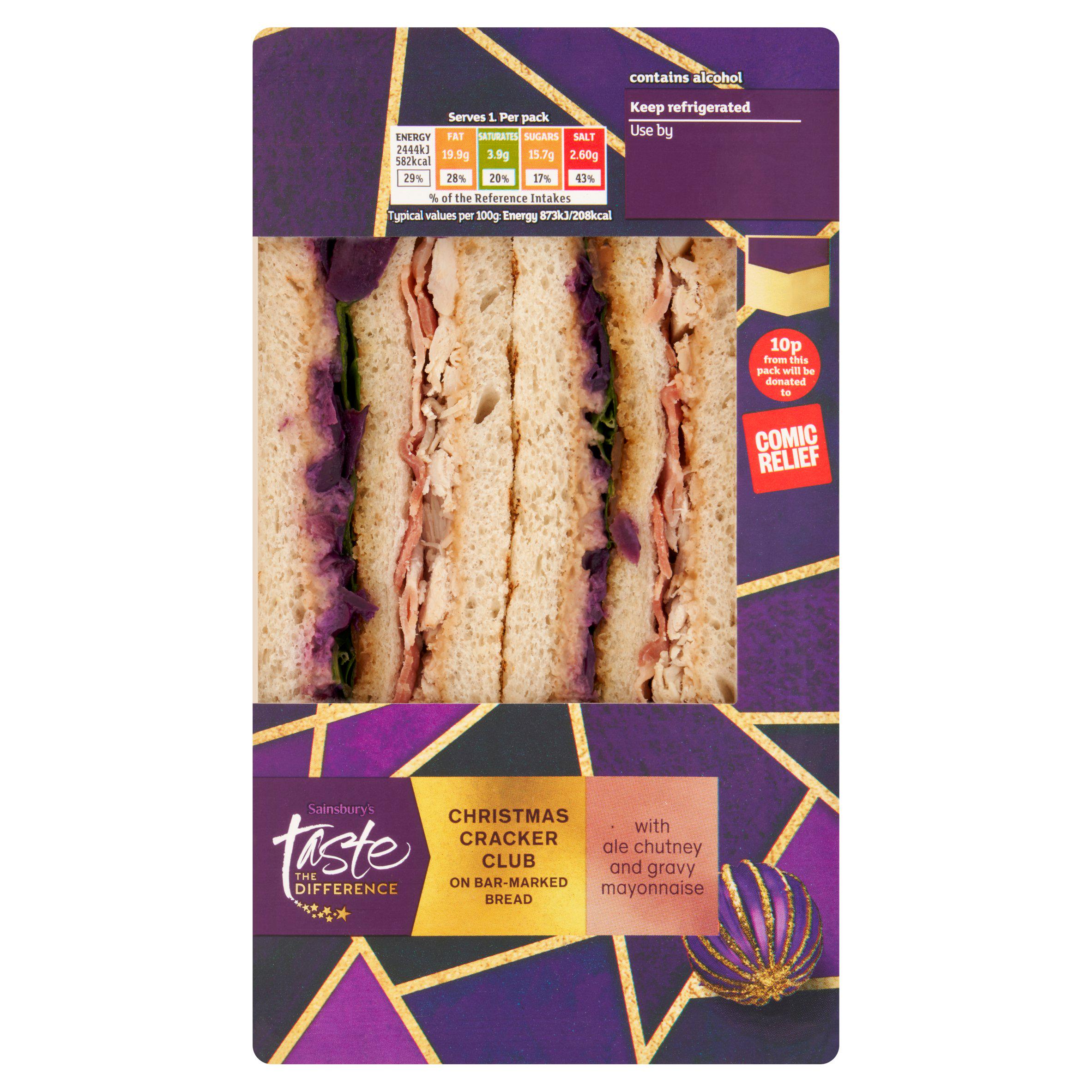 Sainsbury's Christmas sandwiches